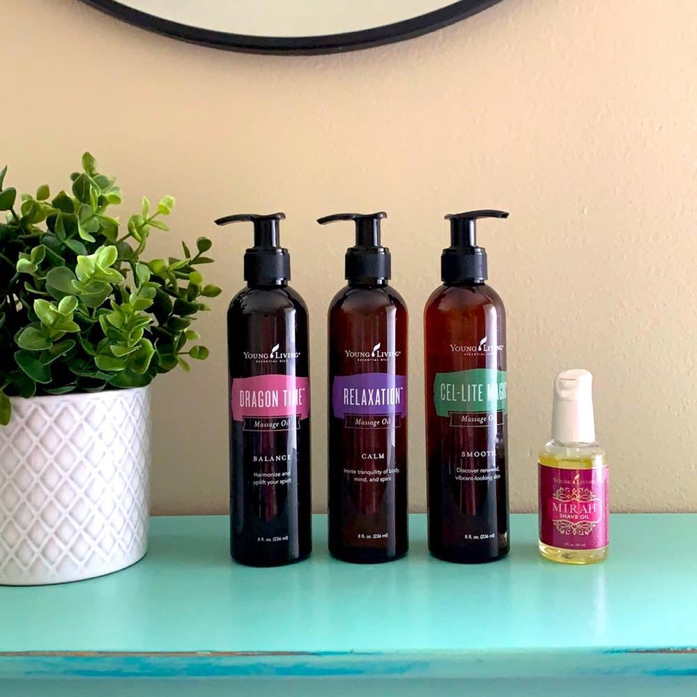 YOUNG LIVING set of 4 body oils